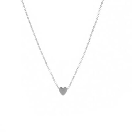 Silver heart necklace