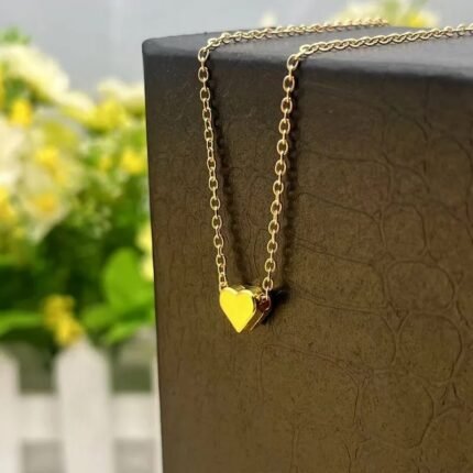 Golden heart necklace